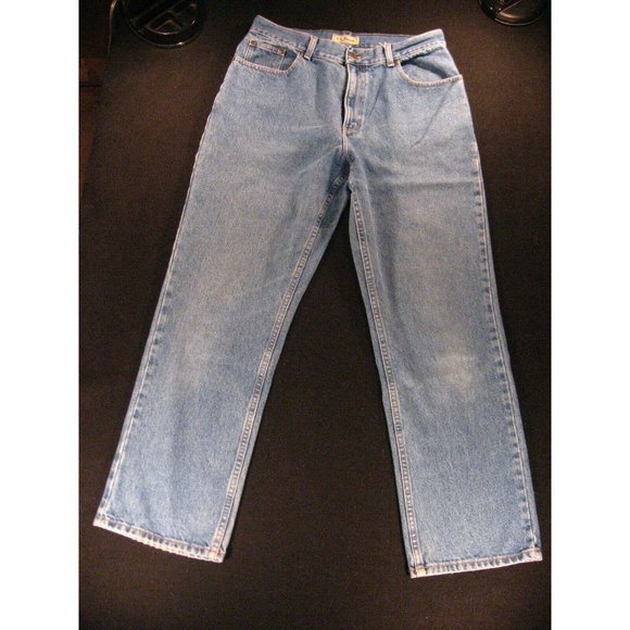 LL Bean ORIGINAL FIT Womens 14 REG Denim High Rise Mom Jeans - Picture 1 of 10